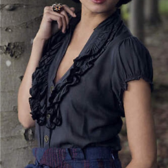 Anthropologie Dewpoint Blouse in green - Picture 6 of 7